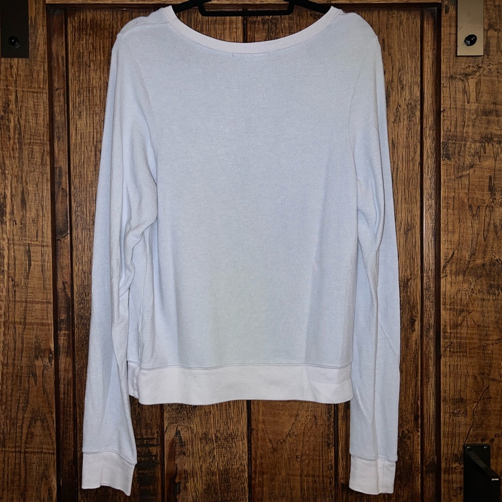 Rare Wildfox Ocean Shore Beach Waves Baggy Beach Jumper in Lavender Size Small - Picture 2 of 3